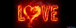 Love Flame Facebook Cover