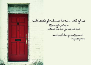 RED DOOR quote Print by JAMART Photography