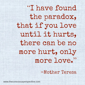 Wisdom Wednesday ~ A Quote from Mother Teresa