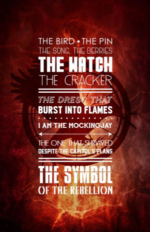 The Hunger Games Catching Fire Symbol of the by watchitDesigns $14.00
