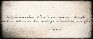 ache, eminem, lonely, love, love quote, lyrics, quotes, sad, without ...