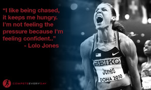 Stay hungry. #Compete. Lolo Jones is a beast