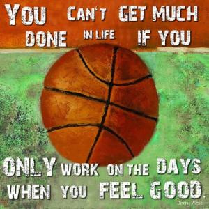 Basketball Quote Jerry West Poster Print by ISI ART (19 x 13)