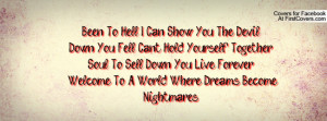 Can Show You The Devil !Down You Fell Can't Hold Yourself Together ...