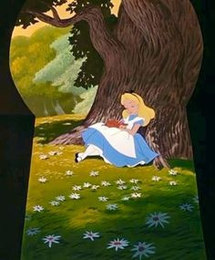 Alice in Wonderland cartoon through keyhole via www.Facebook.com ...