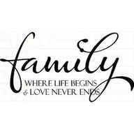 Family Where Life Begins & Love Never End ~ Family Quote