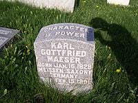 Karl G. Maeser's grave marker