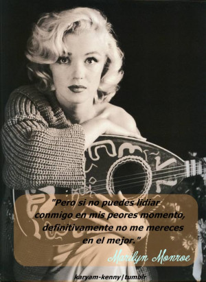 Marilyn Monroe #frases en espanol #frases de artistas