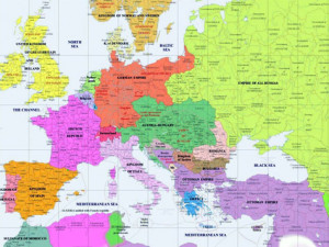 russian empire map 1900