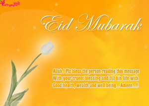 Eid Mubarak Wishes Quotes with Eid MUbarak Cards Images