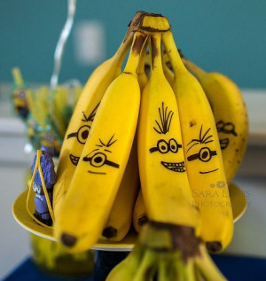 Maybe if I did this Sean's classmates would eat the bananas I send for ...