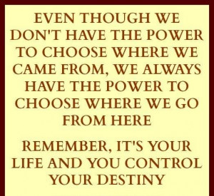 Quotes about you control your destiny
