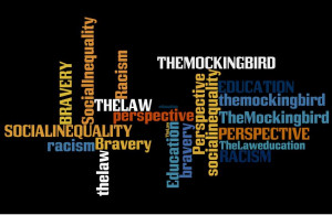 The themes of 'To Kill A Mockingbird' are represented in this graphic ...