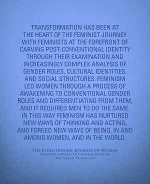 Transformation has been at the heart of the feminist journey with ...