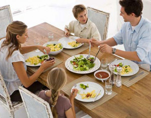 the benefits of family dinners go far beyond what is being served on ...