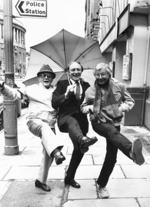 Bill Owen Neil Kinnock and Clive Dunn 1980s
