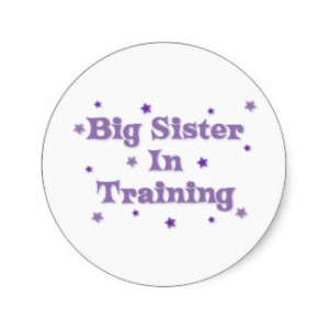 Big Sister In Training Stickers