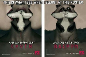 American Horror Story Coven Has An Evil Racoon On The Cover