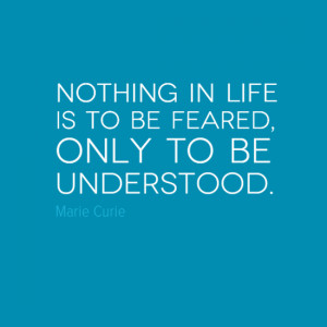 Marie Curie - Motivational Quote