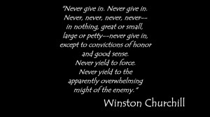 Inspiring Videos - Winston Churchill's Quote - Never Give Up