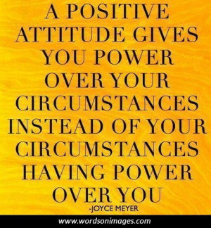 Power of positive attitude
