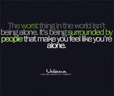 Sometimes being alone isn't what you think it is.