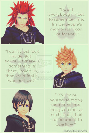 Kingdom Hearts 358/2 Days Quote Collage by GoldRuby
