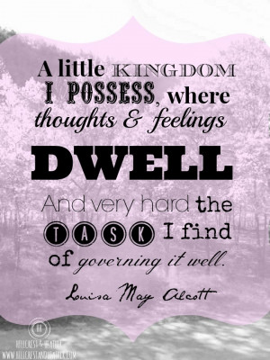 Quotes & Verses} Louisa May Alcott