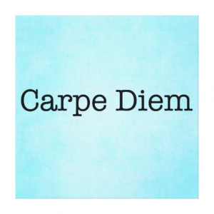 Carpe Diem Seize the Day Quote - Quotes Canvas Prints