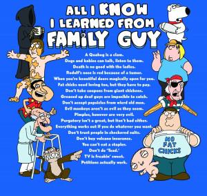 Family Guy All I know I learned from Family Guy