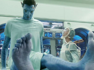 James Cameron's Avatar jake's avatar in the lab
