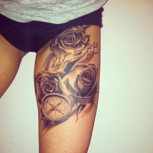 Sexy Thigh Tattoos For Girls, I Can’t Wait To Shape Up These Thighs ...