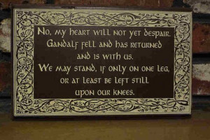 LOTR Lord of the Rings, Hobbit, Tolkien Quote, Laser Engraved Plaque ...