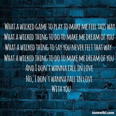 LyricArt for Wicked Game by Stone Sour (actually a cover song, too ...
