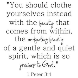 Real beauty comes from within #quotesQuotes, Peter O'Tool, Peter 34, 1 ...