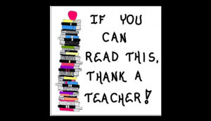 Teacher Magnet Quote of thanks, reading,learning, read, books