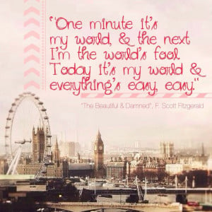 Fitzgerald Quote | Picture Credit: BBC | London Skyline