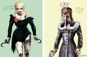 Concept Art for Bioshock characters