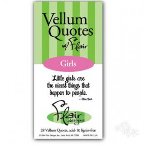 Flair Vellum Quote Book - Girls - Flair Designs Scrapbooking Supplies