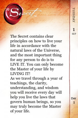you to read the secret daily teachings on the go and live the secret ...