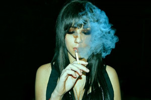 girl, grunge, photography, smoke, vintage