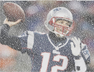 Tom Brady Quotes Mosaic Drawing