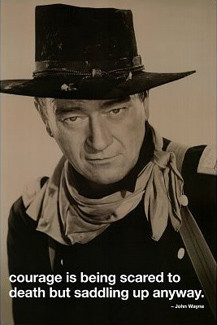 John Wayne Courage Motivational Poster (24x36) - Culturenik 2010