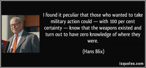 More Hans Blix Quotes