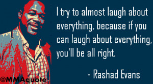Rashad Evans on laughing things off