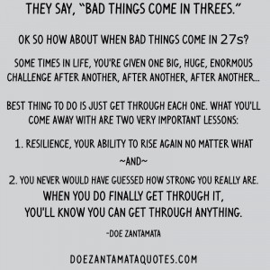 they say bad things come in threes ok so how about when bad things ...