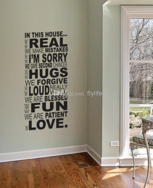 Free Shipping Large Size Family House Rules Quotes And Sayings ...