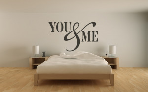 You & Me Wall Stickers Love Quotes Wall Quotes Wall Art Decal ...