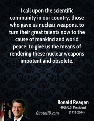 Ronald Reagan Peace Quotes