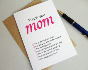 Thank You Mom Quotes Mothers day ca.